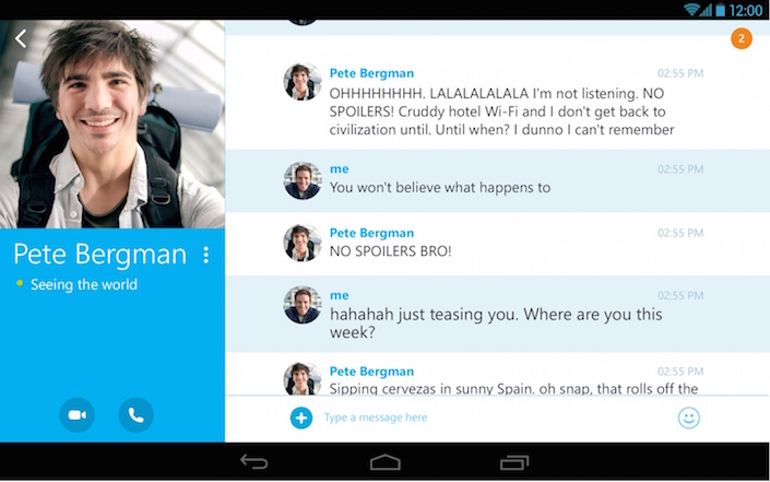 Skype for Moto X