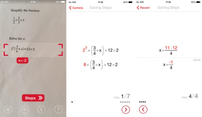 Solve Math problems with your iPhone with PhotoMath