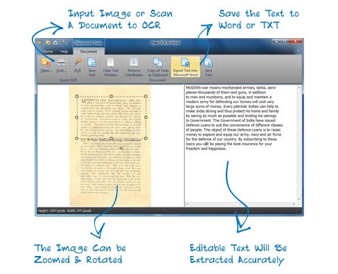 Extract Text from an Image with Free OCR to Word