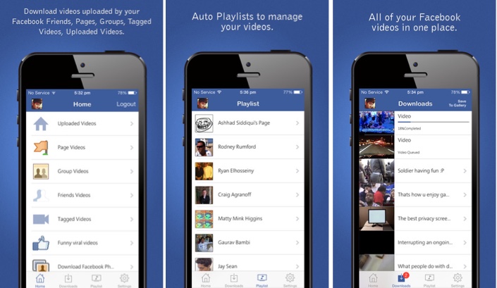 Save Facebook Videos to your iPhone with Video Downloader for Facebook