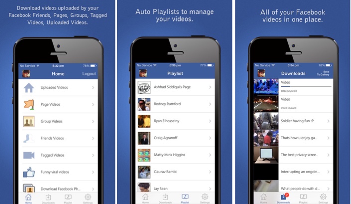 Save Facebook Videos to your iPhone with Video Downloader