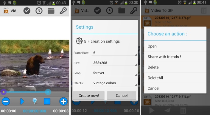 Create a GIF from a Video with Video to GIF for Android